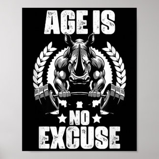 Alter ist keine Entschuldigung Rhinoceros Weightli Poster