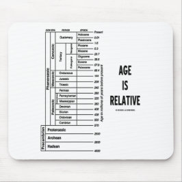 Alter ist relativ (geologischer ZeitSpaß) Mousepad