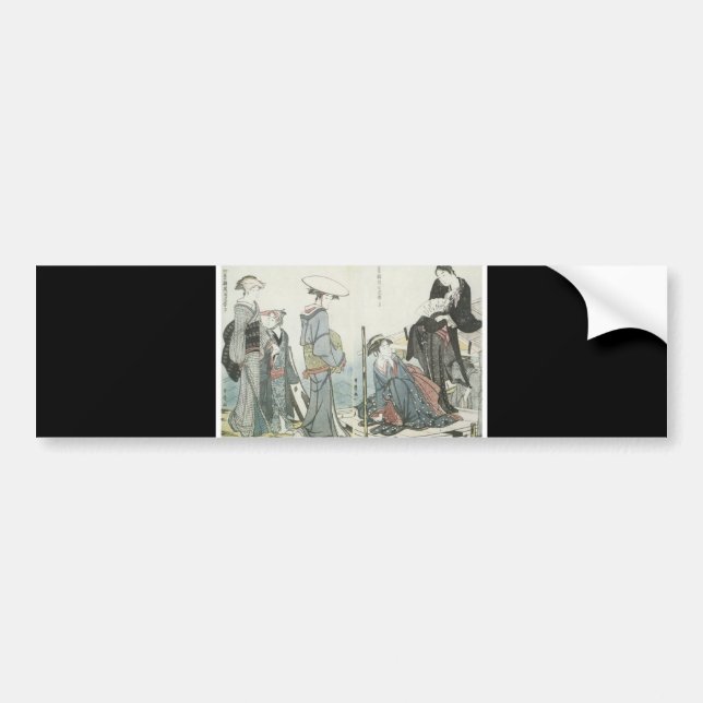 Alter japanischer Kunst-Autoaufkleber Autoaufkleber (Vorne)