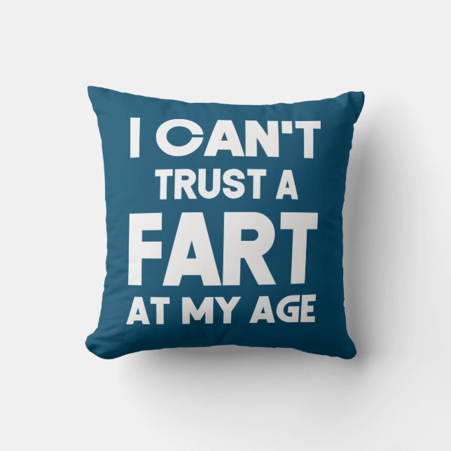 Alter Joke Birthday Senior Gag kann einem weit Kissen (Vorderseite)