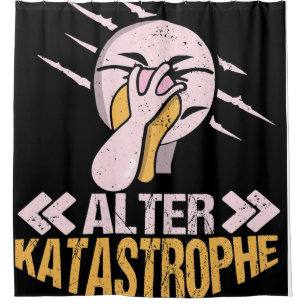 Alter Katastrophe Flamingo Gifts Owner Flamingo Duschvorhang