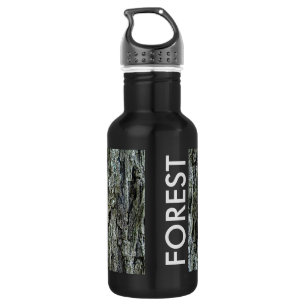 Alter Kiefern-Barken-Wald Trinkflasche