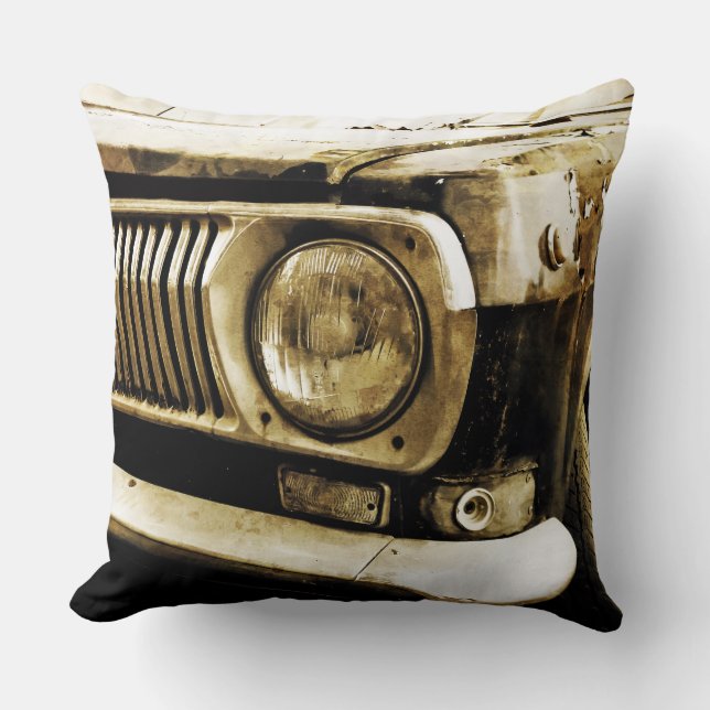 Alter klassischer Auto-Scheinwerfer #2 Kissen (Vorderseite)