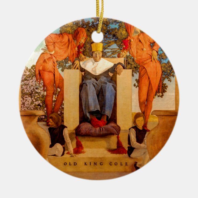 Alter König Cole Keramik Ornament (Vorne)