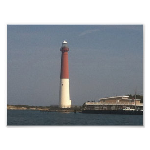 Alter Krach Barnegat Leuchtturm Fotodruck