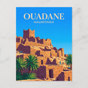Alter Ksar von Ouadane Mauretanien Postkarte