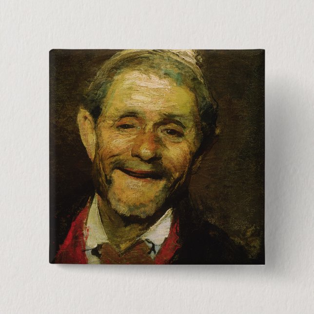 Alter lachender Mann, 1881 Button (Vorderseite)