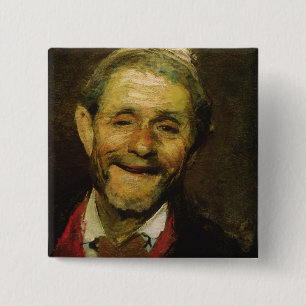 Alter lachender Mann, 1881 Button