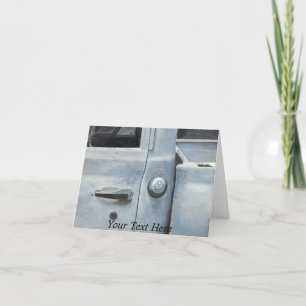 Alter Lieferwagen Dankeskarte