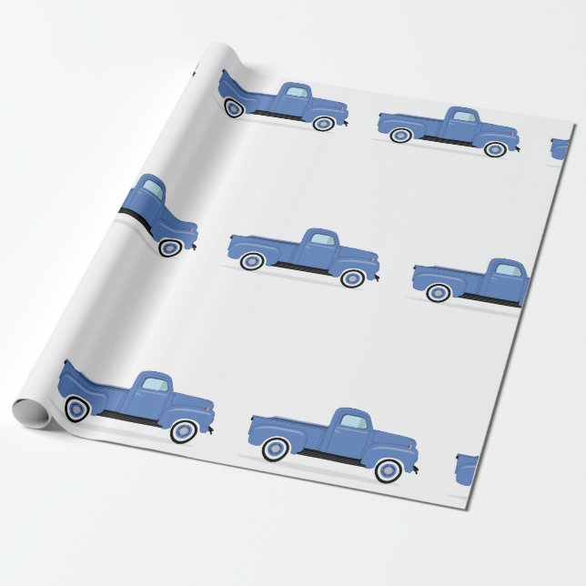 Alter Lieferwagen Geschenkpapier (Ungerollt)