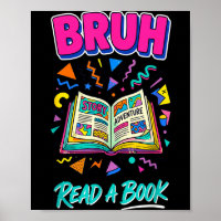Alter lies ein Buch lustig lesen Bücherwurm Retro 