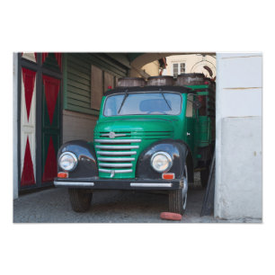 Alter LKW mit Bier - Druck