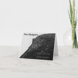 Alter Mann des Berges New Hampshire Karte