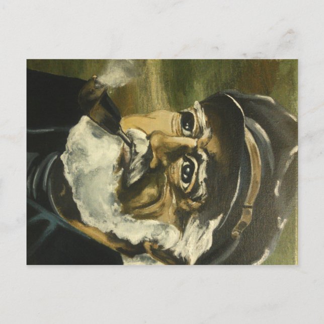 Alter Mann des Meeres Postkarte (Vorderseite)