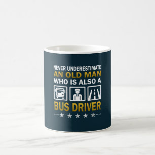 Alter Mann - ein Bustreiber Kaffeetasse