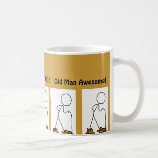 Alter Mann-fantastischer Wanderer-Typ Kaffeetasse