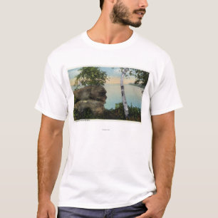Alter Mann-Felsformation der Eagle-Insel-Ansicht T-Shirt