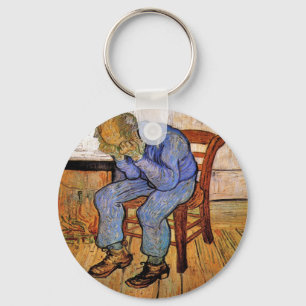 Alter Mann in der Sorge durch Vincent van Gogh Schlüsselanhänger