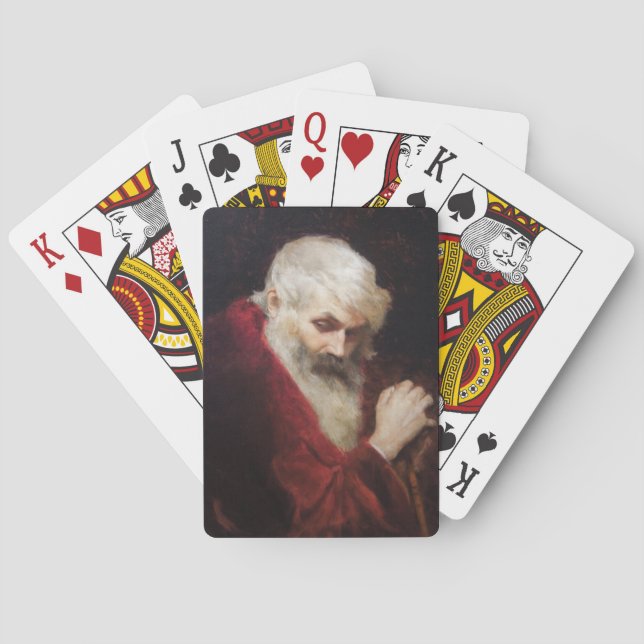 Alter Mann in einem Roten Coat (Weihnachtsmann) (W Spielkarten (Rückseite)