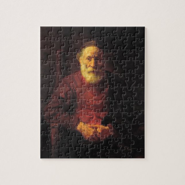 Alter Mann in rot - Rembrandt (Vertikal)