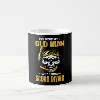 Alter Mann Lieben Tauchen Kaffeetasse