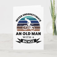 Alter Mann mit Fahrrad Funny Gift Vater