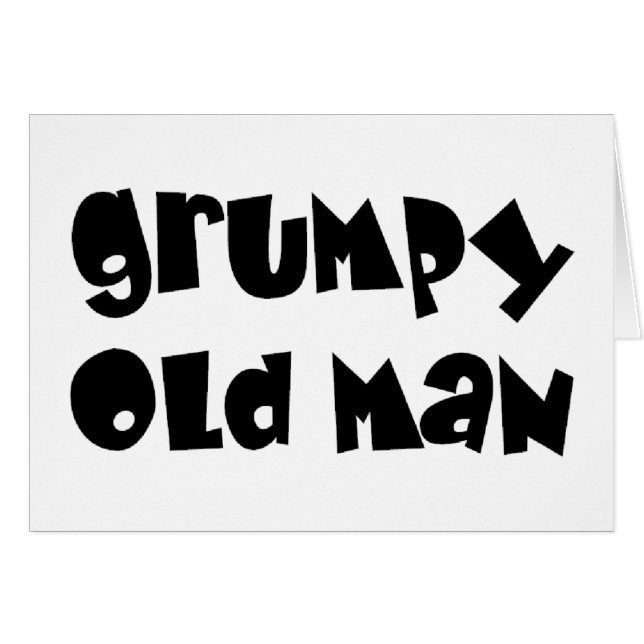 alter Mann mürrisch (Vorderseite (Horizontal))