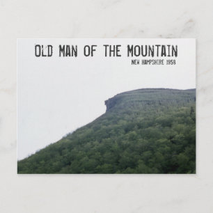 Alter Mann von der Berg New Hampshire Postkarte