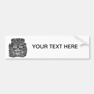 Alter Maori- Moko Stammes- Tätowierungsentwurf Autoaufkleber