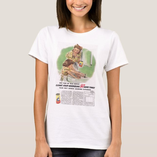 Alter niederländischer Reiniger ANZEIGE T - Shirt (Vorderseite)