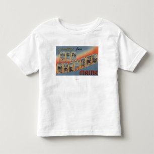 Alter Obstgarten, Maine - große Buchstabe-Szenen Kleinkind T-shirt