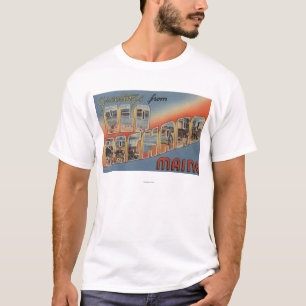 Alter Obstgarten, Maine - große Buchstabe-Szenen T-Shirt