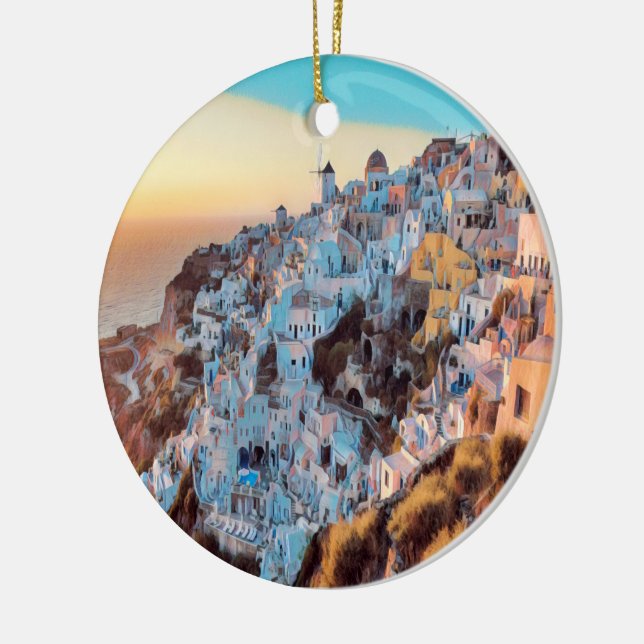 ALTER OIA - Sonnenuntergang - Keramik Ornament (Links)