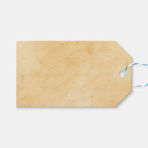 Alter Pergament-Hintergrund befleckter Geschenkanhänger