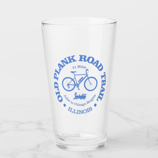 Alter Plank Road Trail (Radfahren) Glas (Vorderseite)