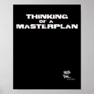 Alter Rap Hip Hop Merch Masterplan Zitat 80er Poster