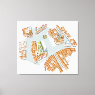 Alter Rathausplatz. Prag Tscheche Leinwanddruck