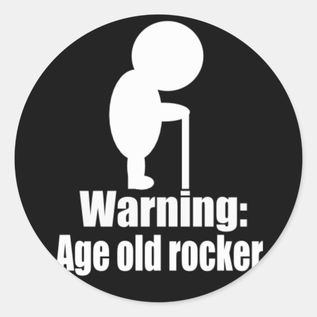 Alter Rocker Sticker (Vorderseite)