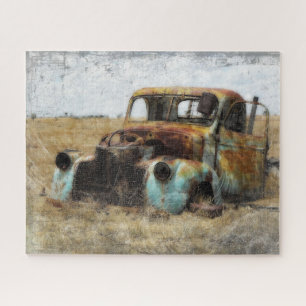 Alter rostiger Vintage-LKW