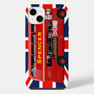 Alter roter London-Doppeldeckerbus iPhone 14 Plus Hülle