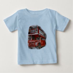 Alter roter Londoner Bus Baby T-shirt