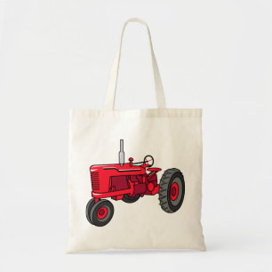 Alter roter Traktor Tragetasche