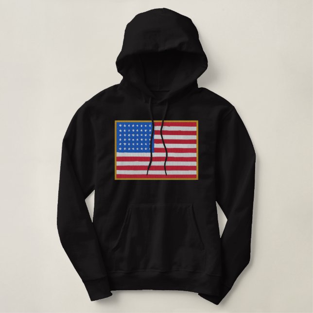 Alter Ruhm Bestickter Hoodie (Design vorne)