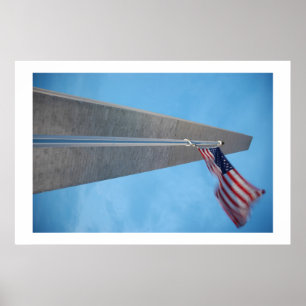 Alter Ruhm und Washington-Monument Poster