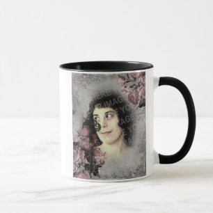 Alter Schlüssel und benutzerdefinierte Rose Foto Tasse