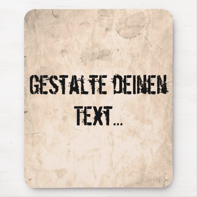 Alter schmutziger Hintergrund Mousepad (Vorne)