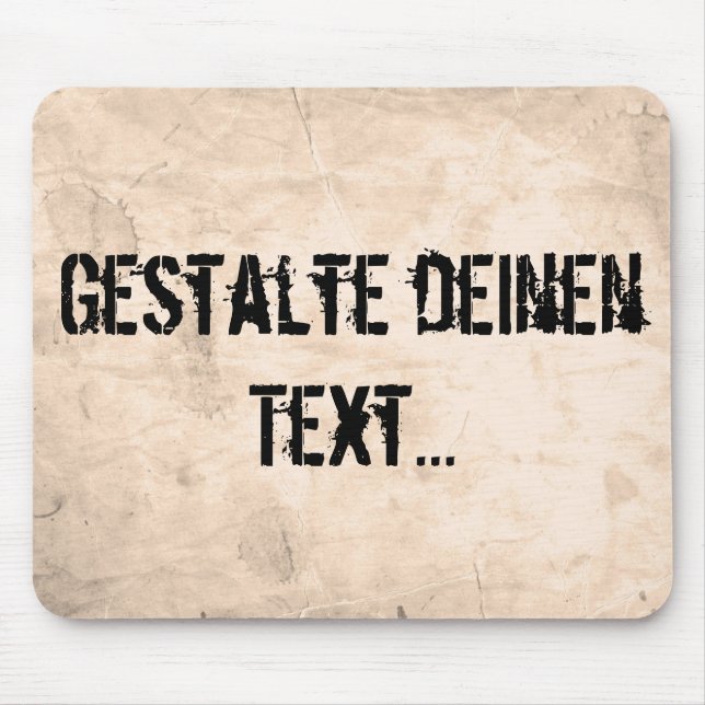 Alter schmutziger Hintergrund Mousepad (Vorne)