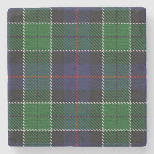 Alter Schotte-Taverne-Clan-Leslie-JagdTartan Steinuntersetzer