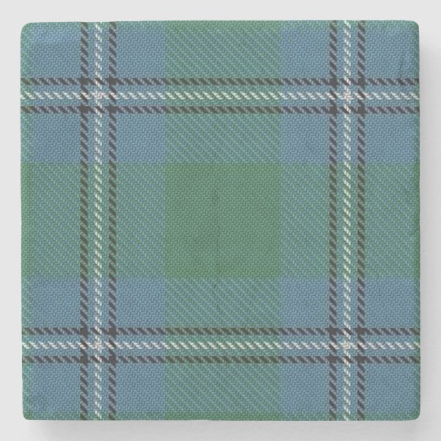 Alter Schotte-Taverne-ClanIrvine Irwin Tartan Steinuntersetzer (Vorderseite)