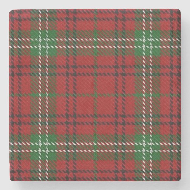 Alter Schotte-Taverne-ClanMorrisonTartan Steinuntersetzer (Vorderseite)